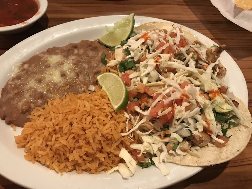 One Cheese Enchilada and One Bean Tostada