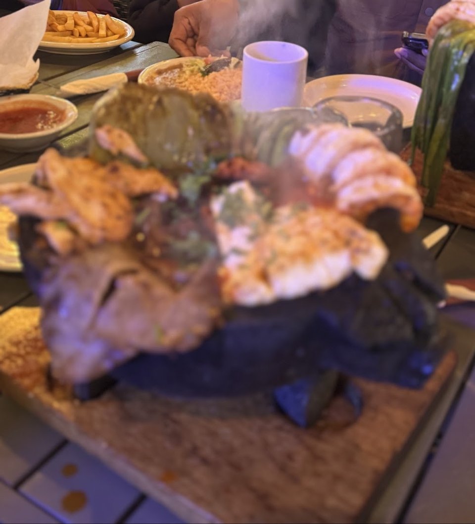 Molcajete with Grilled Meats and Shrimp